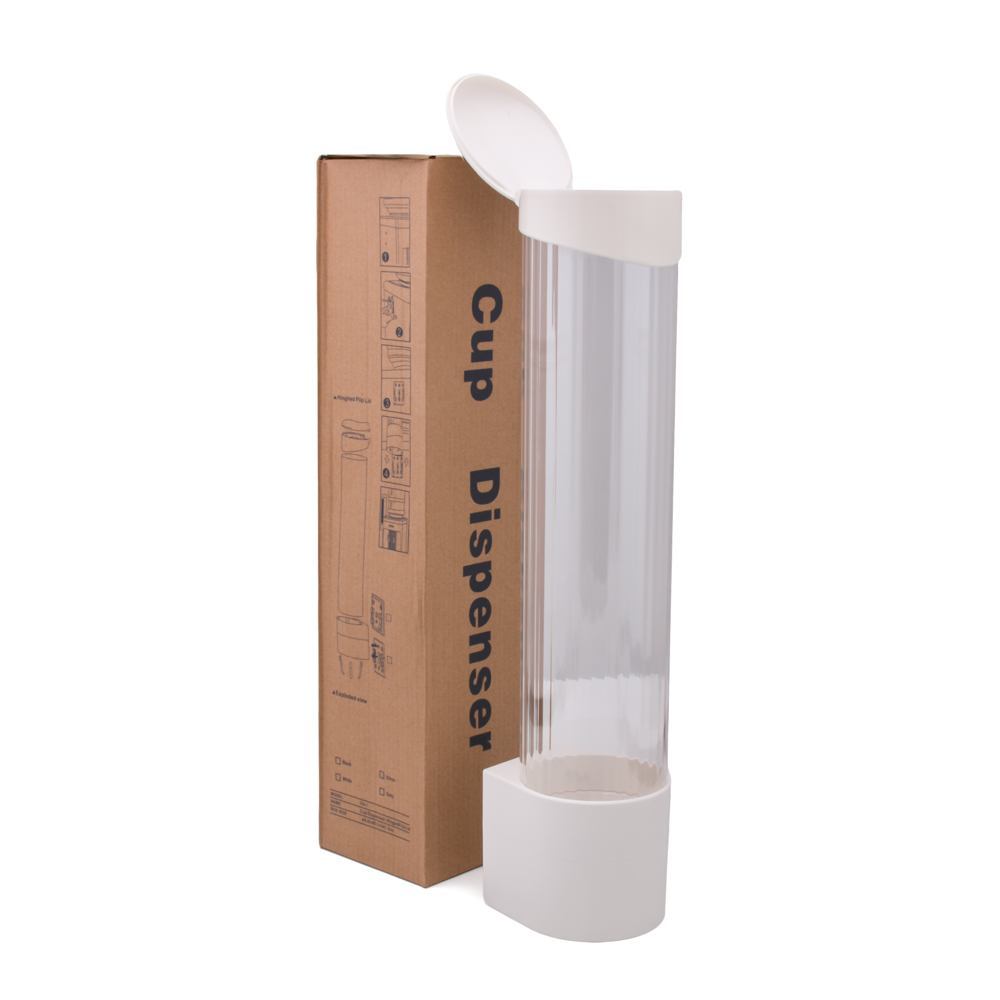 3oz Cup Dispenser Wall Mount with Box - White