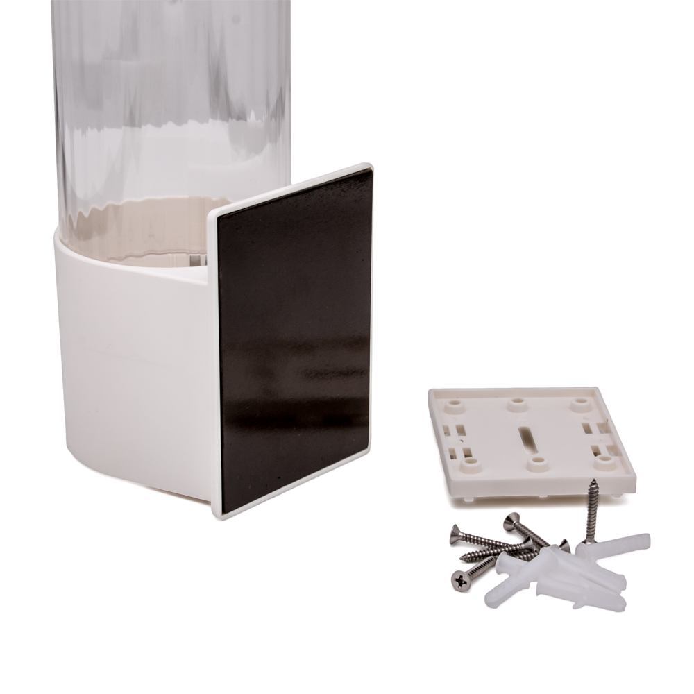 3oz Cup Dispenser Wall Mount with Hardware - White