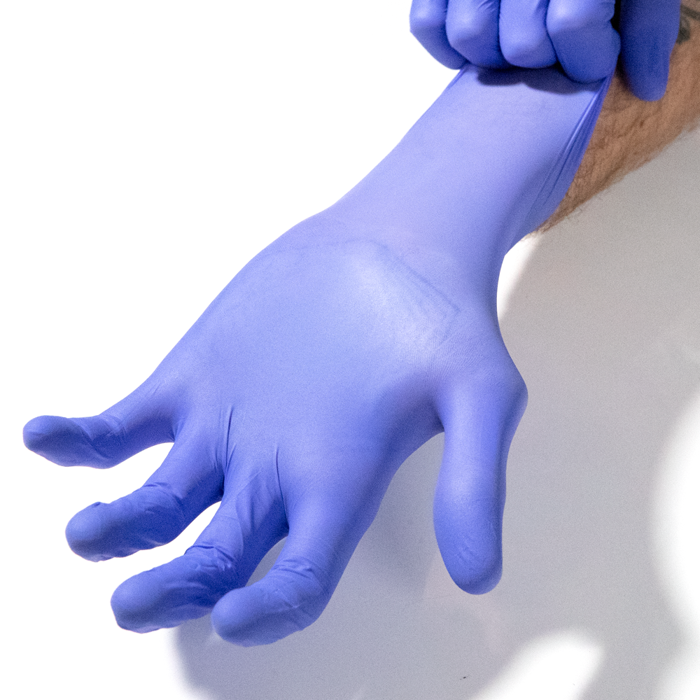 Opus Blue Disposable Nitrile Gloves — Sample Pack (stretch)