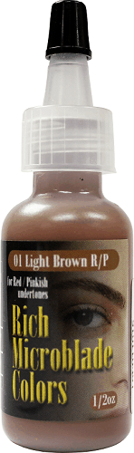 Rich Microblade Colors — 1/2oz Bottle — Permanent Makeup Pigment — Pick Your Color - Ultimate Beauty