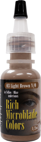 Rich Microblade Colors — 1/2oz Bottle — Permanent Makeup Pigment — Pick Your Color - Ultimate Beauty
