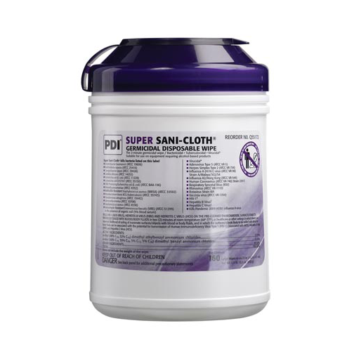 Super Sani-Cloth Surface Wipes — Tub of 160